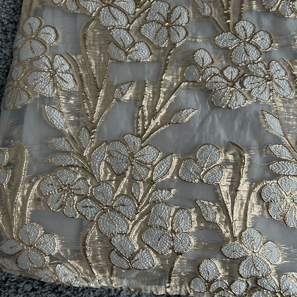 Gb girls floral appliqué balloon sleeve short formal dress size 12 - Picture 7 of 7